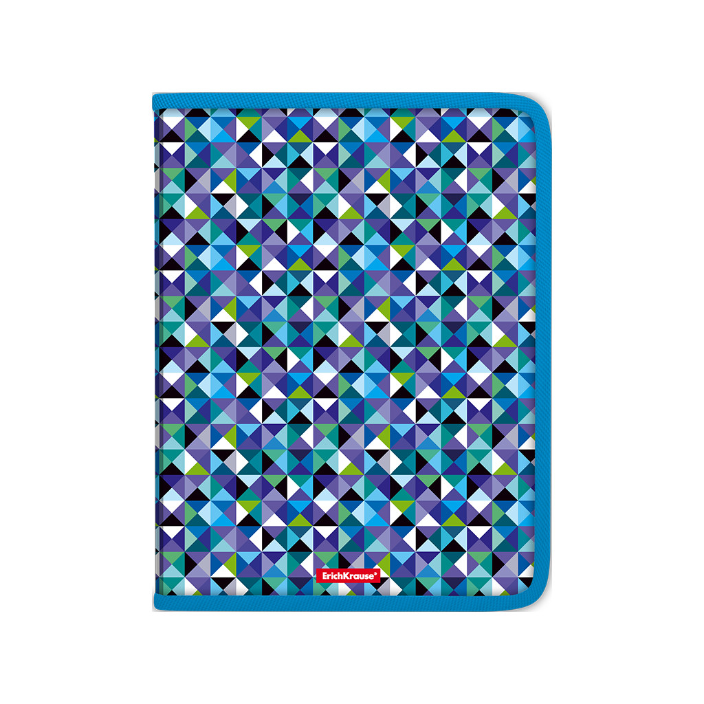 

Папка на молнии пластиковая ErichKrause Cubes, A4 (в пакете по 4 шт.)