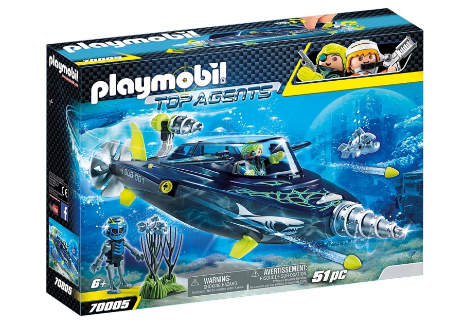 

Конструктор Playmobil Команда SHARK Дрель разрушитель 70005, Суперагенты
