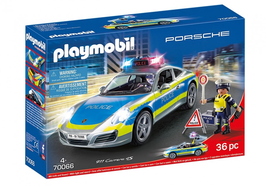 Конструктор Playmobil Porsche 911 Carrera 4S Полиция 70066