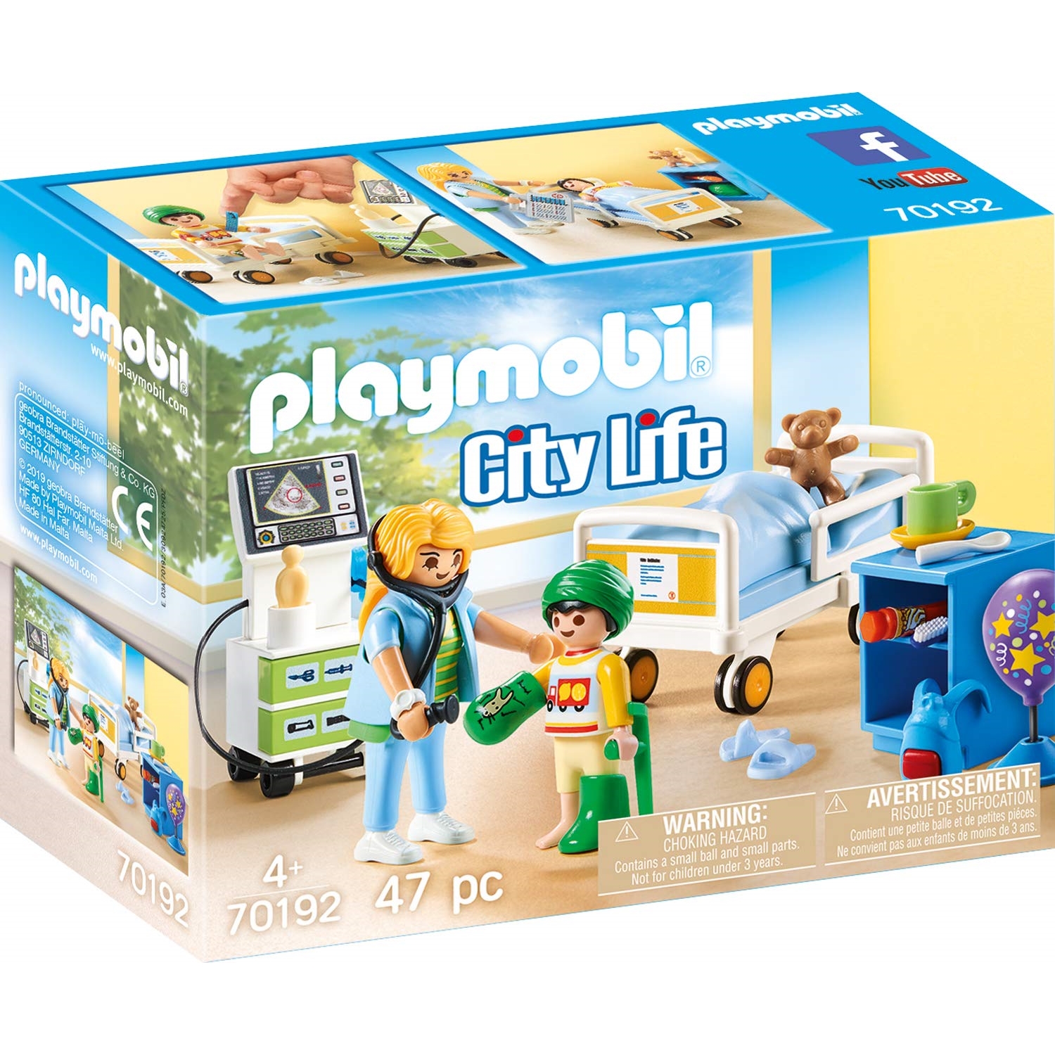 фото Конструктор playmobil детская больничная палата 70192