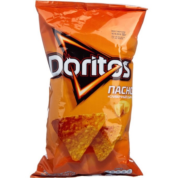 фото Чипсы кукурузные doritos nacho сливочный сыр 100г