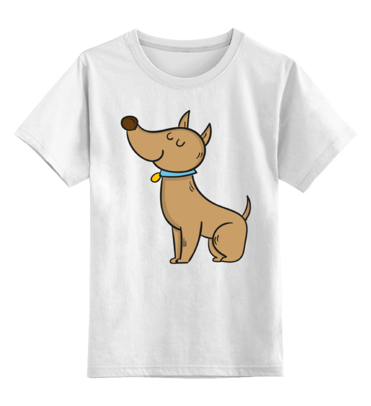 

Детская футболка Printio Собачка цв.белый р.152, 0000002277868