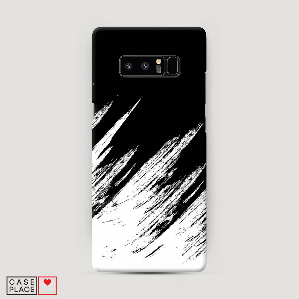 фото Чехол awog "черно белые брызги" для samsung galaxy note 8