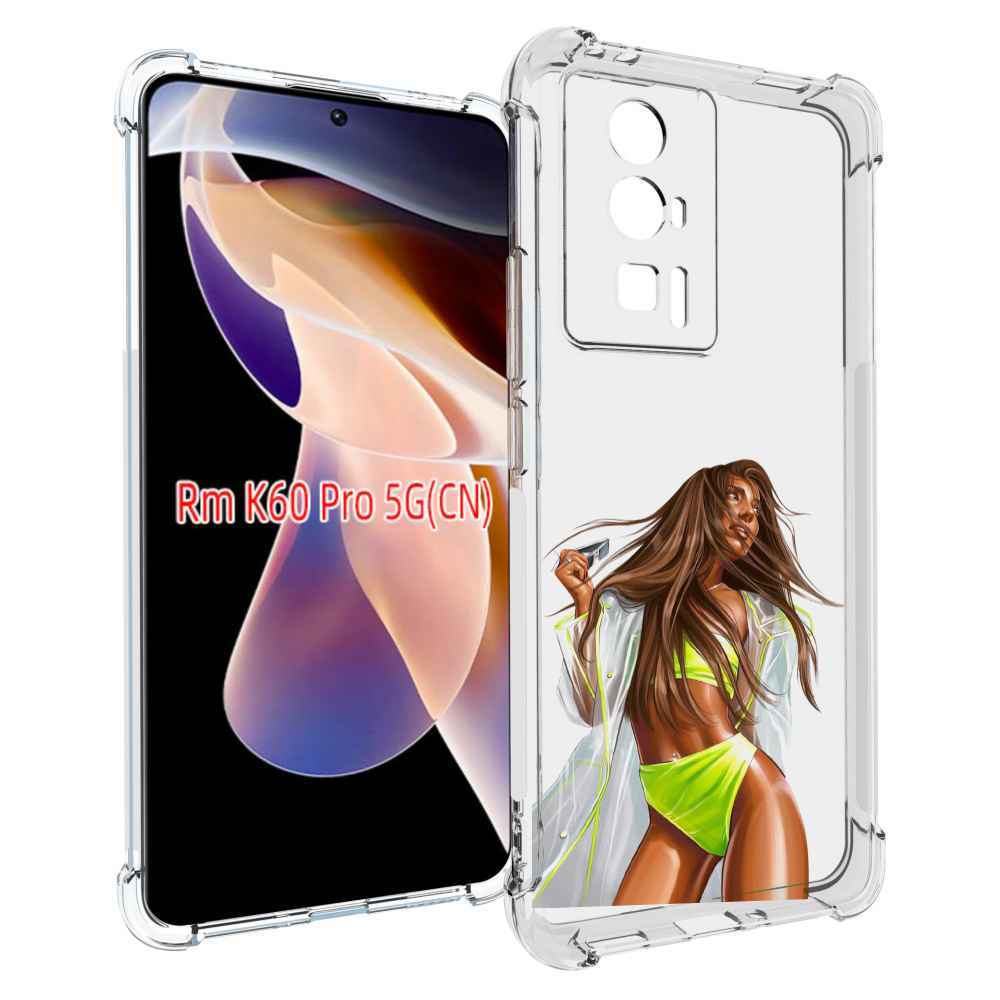 

Чехол MyPads девушка-модель-мулатка для Xiaomi Redmi K60 Pro, Прозрачный, Tocco
