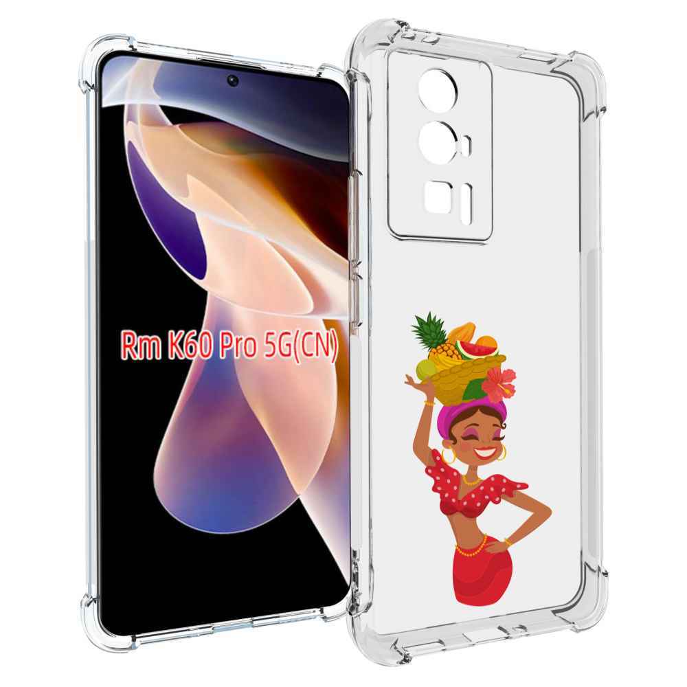 

Чехол MyPads девушка-мулатка для Xiaomi Redmi K60 Pro, Прозрачный, Tocco