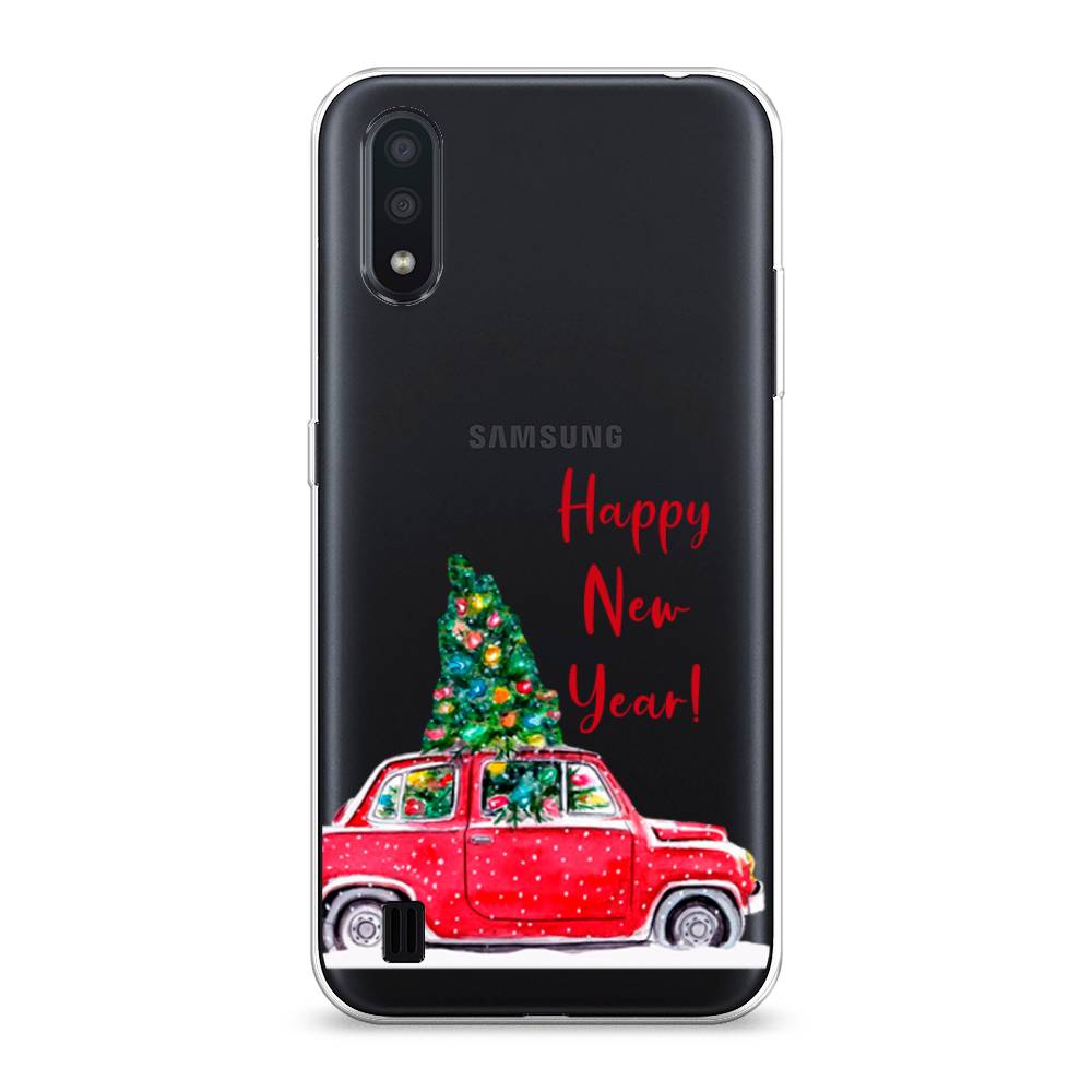 

Чехол для Samsung Galaxy A01 "Happy New Year", Красный;зеленый, 29550-5