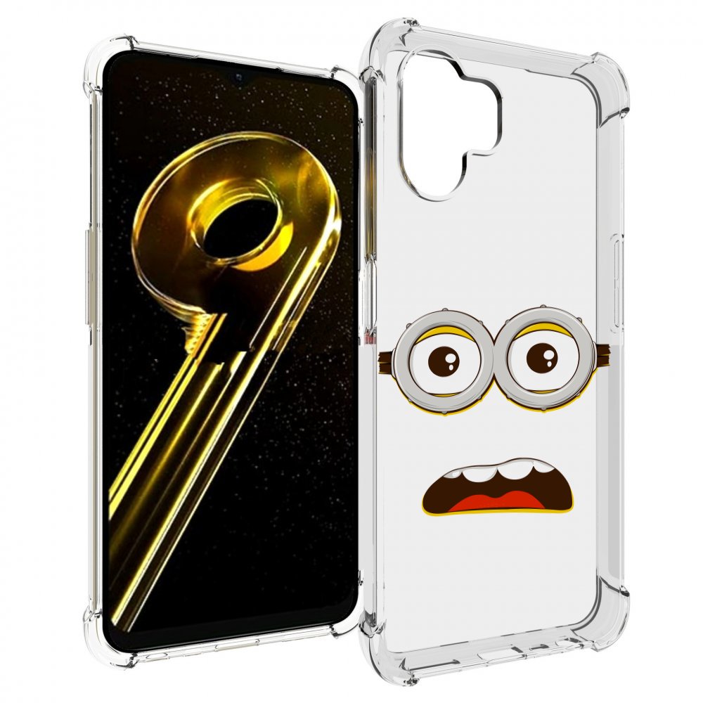 

Чехол бампер MyPads лицо-миньона для Realme 10 5G противоударный, Прозрачный, Tocco
