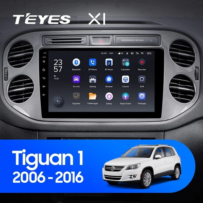 Штатная магнитола Teyes X1 4G 232 Volkswagen Tiguan 1 NF 2006-2017 F2 2650000₽