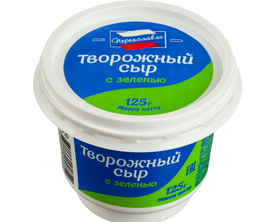 

Творожный сыр Переяславль с зеленью 35% 125 г