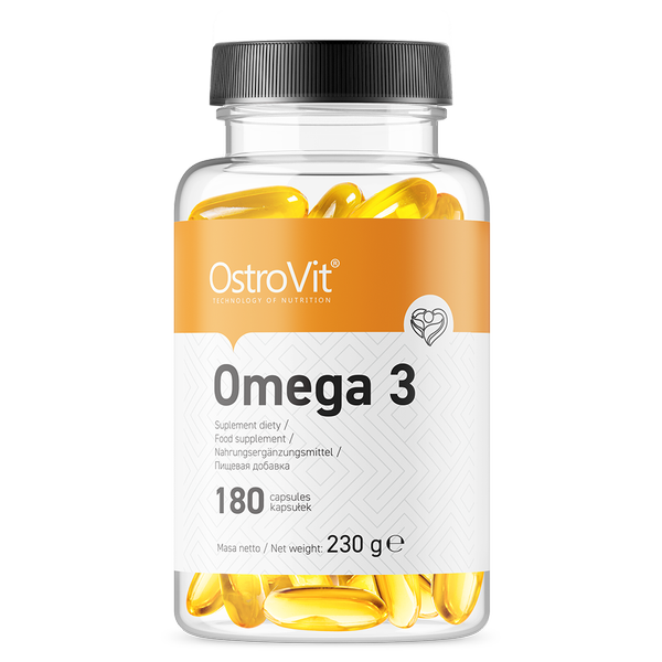 Жирные кислоты Омега 3 Ostrovit Omega 3 1000 мг 180 капсул