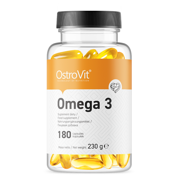 фото Жирные кислоты омега 3 ostrovit omega 3 1000 мг 180 капсул