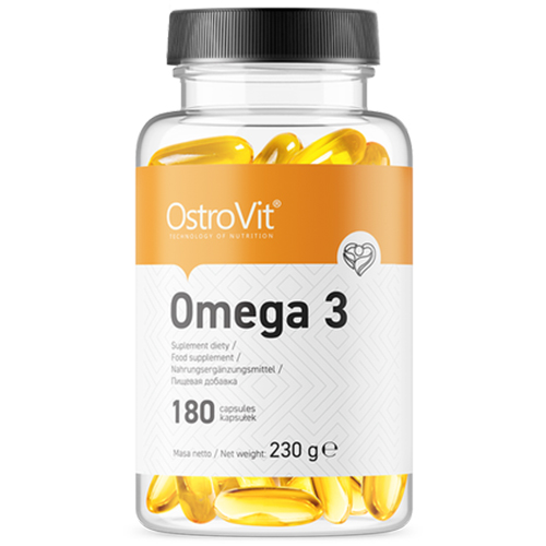 Жирные кислоты Омега 3 Ostrovit Omega 3 1000 мг 180 капсул