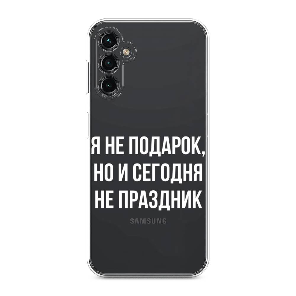 

Чехол Awog на Samsung Galaxy A14 4G "Я не подарок", Серый;белый;прозрачный, 2107950-6