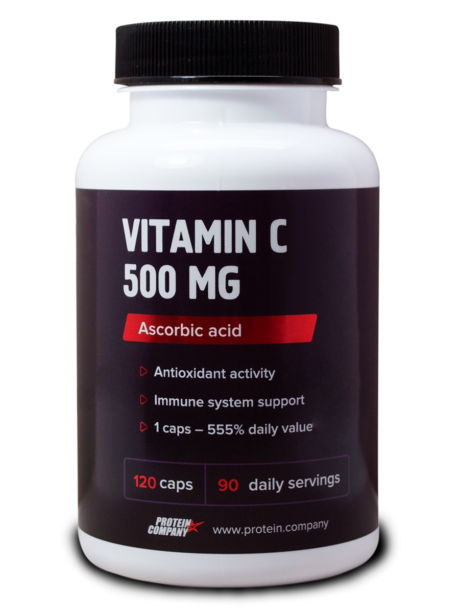 фото Витамин c protein.сompany vitamin c 500 mg + ascorbic acid 120 капсул protein.company