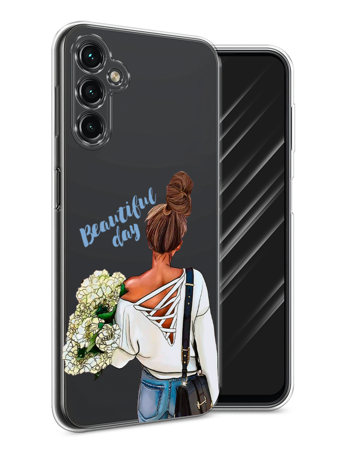 

Чехол Awog на Samsung Galaxy A14 4G "Beautiful day vector", Коричневый;белый;зеленый, 2107950-6