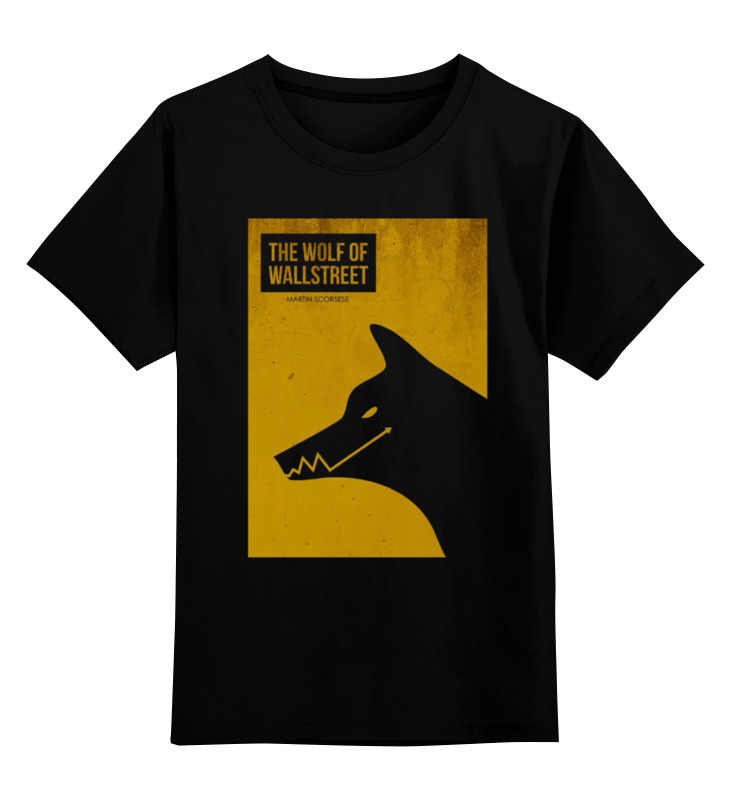 

Футболка детская Printio The wolf of wall street dog цв. черный р. 116, The wolf of wall street dog