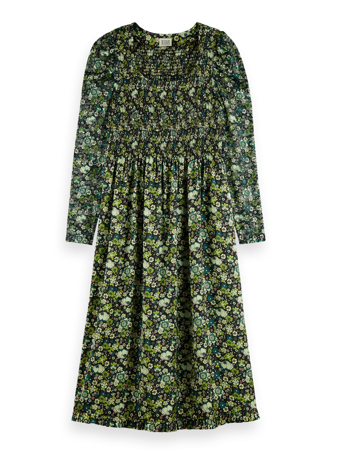 

Платье женское Scotch & Soda 166522/0588 зеленое XS, 166522/0588