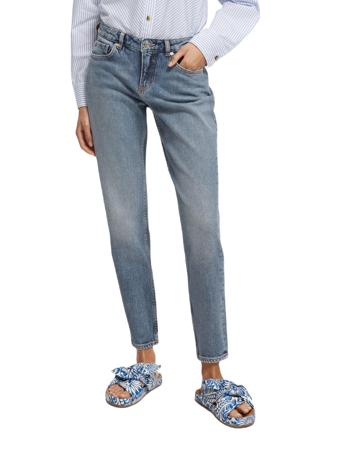 

Джинсы женские Scotch & Soda 164328/4583 голубые 30/32, 164328/4583