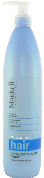 

Пенка Markell Prof hair Line Сильная фиксация