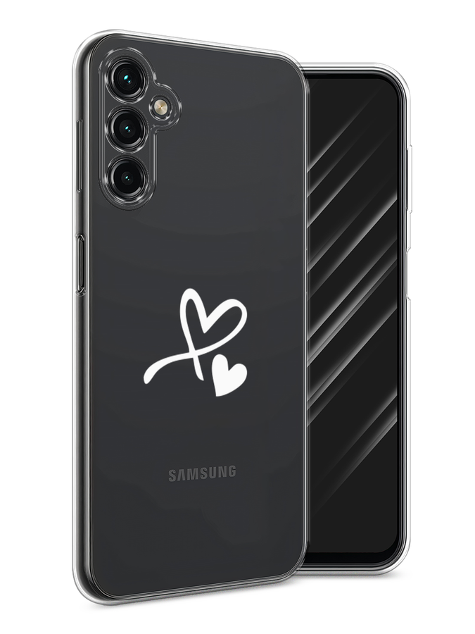

Чехол Awog на Samsung Galaxy A14 4G "Сердечко минимализм", Белый, 2107950-6