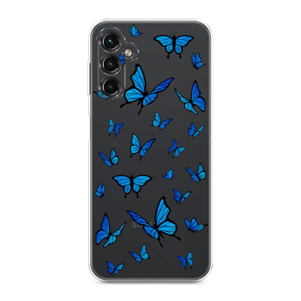 

Чехол Awog на Samsung Galaxy A14 4G "Синие бабочки", Синий;белый, 2107950-1