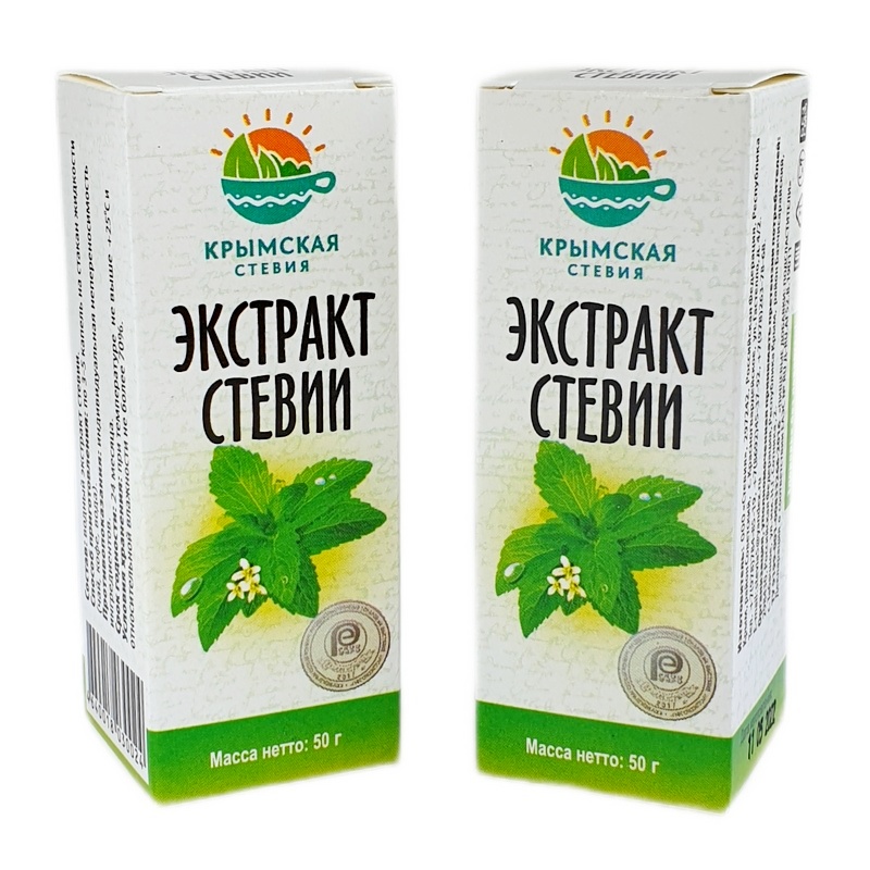 

Натуральный экстракт стевии Крымская стевия, жидкий 50 мл х 2 шт.