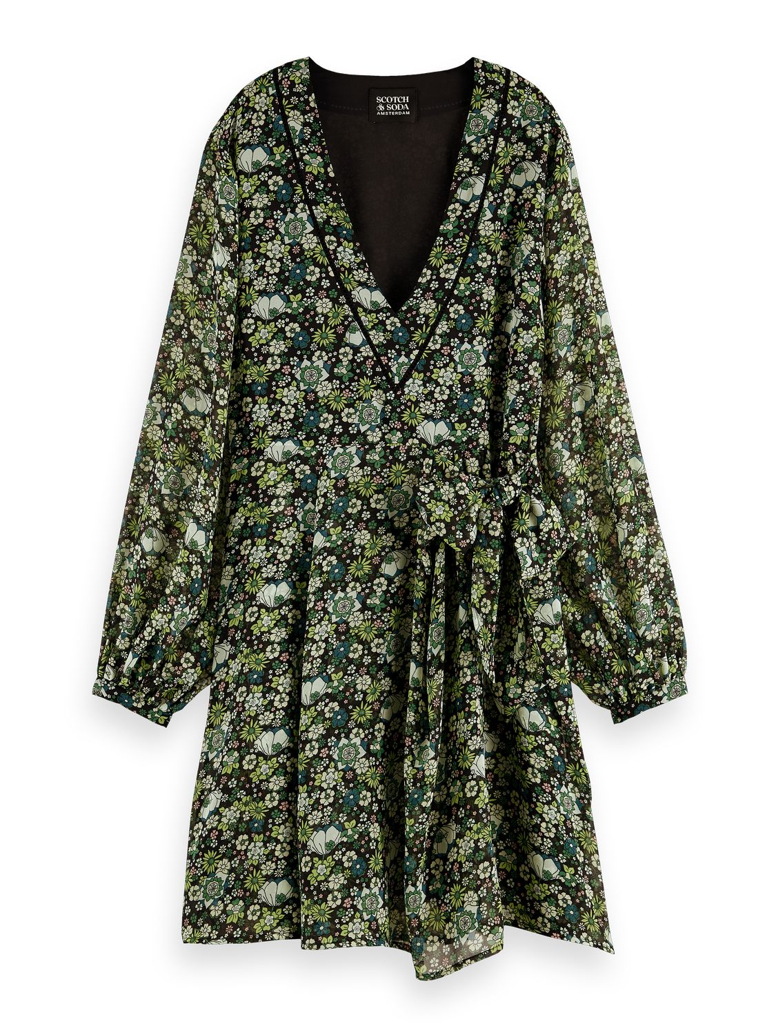 

Платье женское Scotch & Soda 164766/0588 зеленое M, 164766/0588