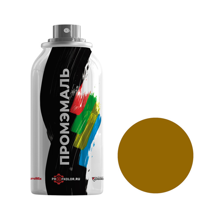 

Аэрозольная краска Profkolor RAL - RAL 8000, Gruenbraun коричневый, матовая, 210 мл., A-RAL-Brown