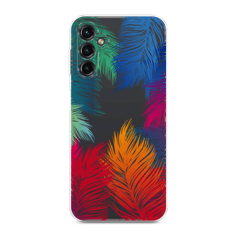 

Чехол Awog на Samsung Galaxy A14 4G "Рамка из перьев", Красный, 2107950-4