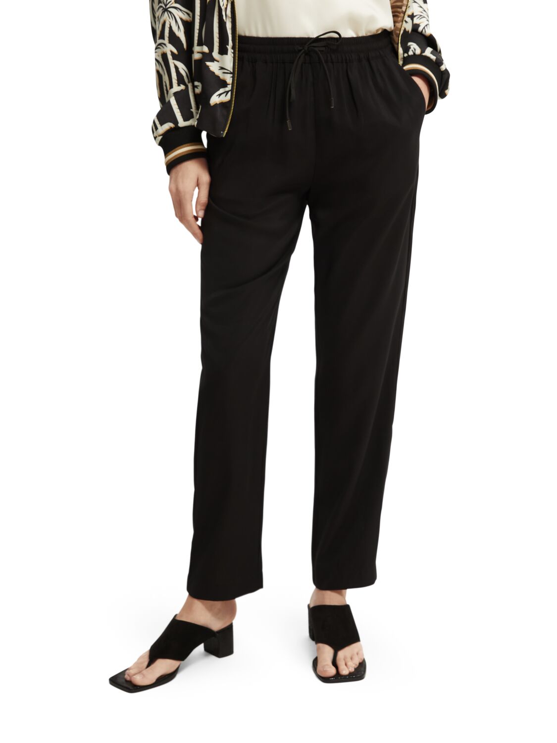 

Брюки женские Scotch & Soda 166145/0008 черные S, Черный, 166145/0008