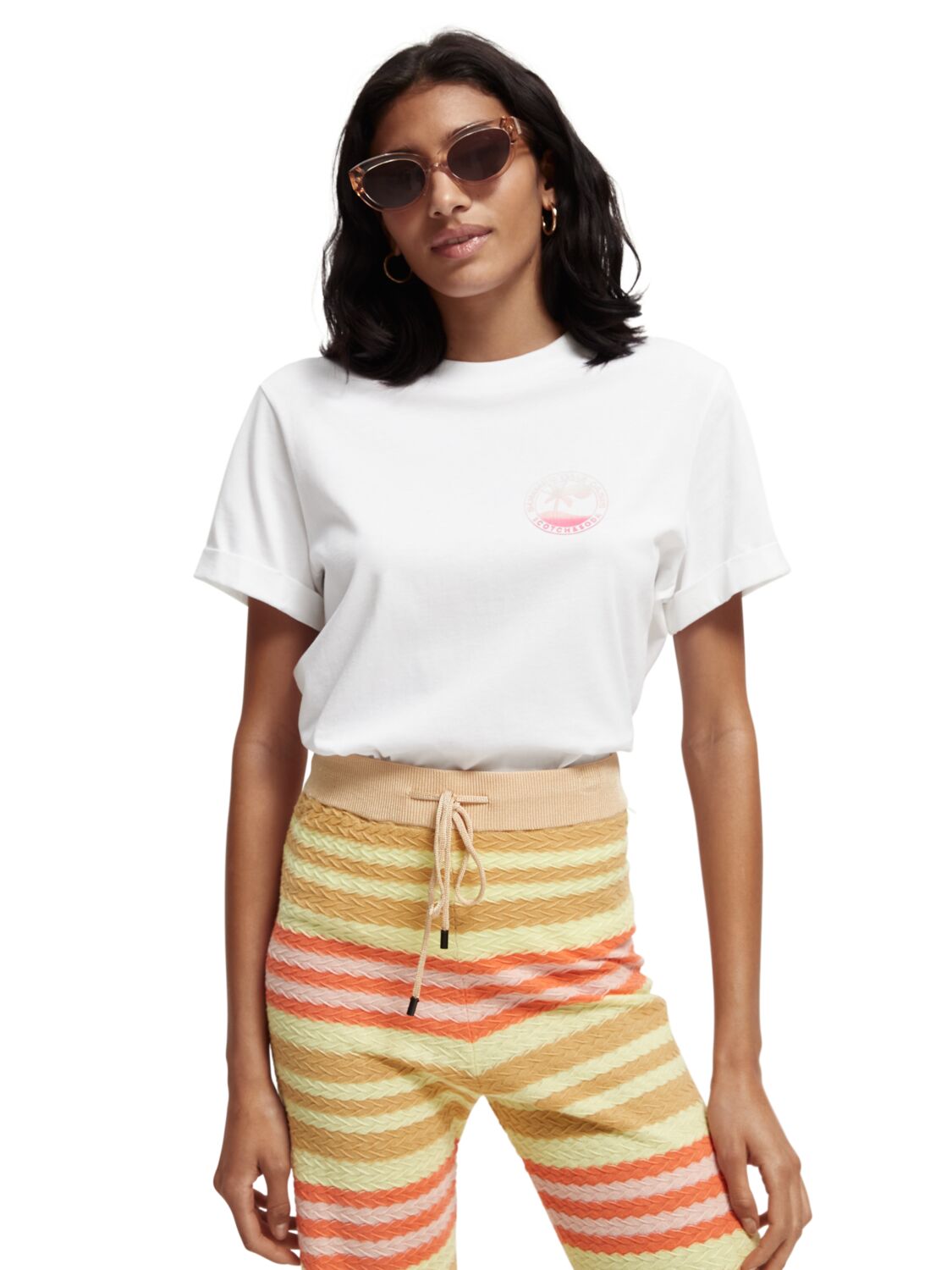 

Футболка женская Scotch & Soda 166215/0001 белая S, 166215/0001