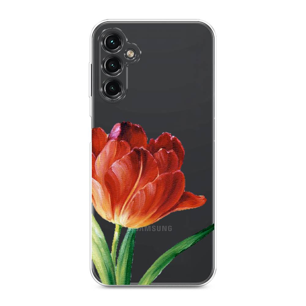 

Чехол Awog на Samsung Galaxy A14 4G "Красный тюльпан", Оранжевый;зеленый, 2107950-8
