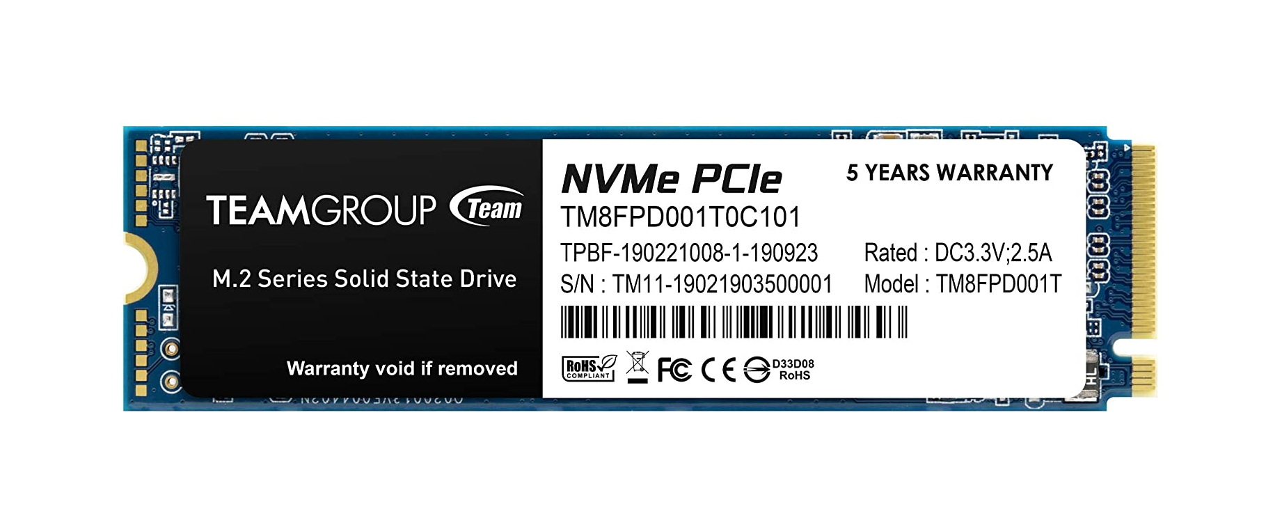 

SSD накопитель Team Group MP33 PRO M.2 2280 1 ТБ (TM8FPD001T0C101), MP33 PRO