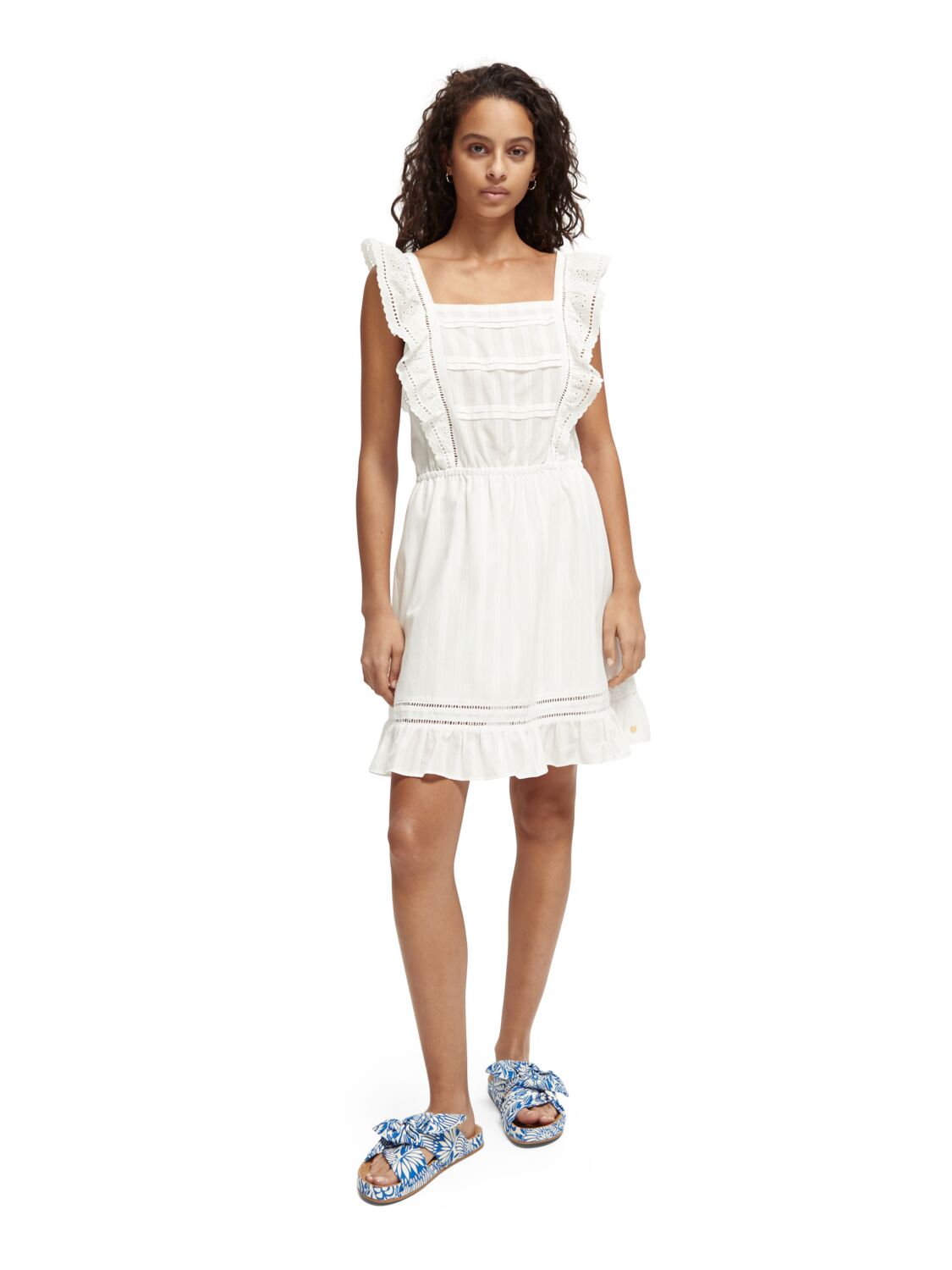 

Платье женское Scotch & Soda 166270/0001 белое S, 166270/0001