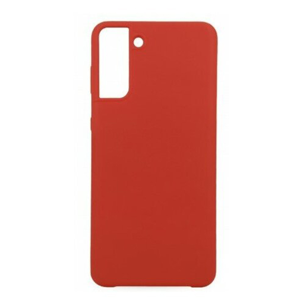 

Чехол для Samsung S21 (с лого) красный, Чехол Samsung S21 Silicone Cover (с лого) красный