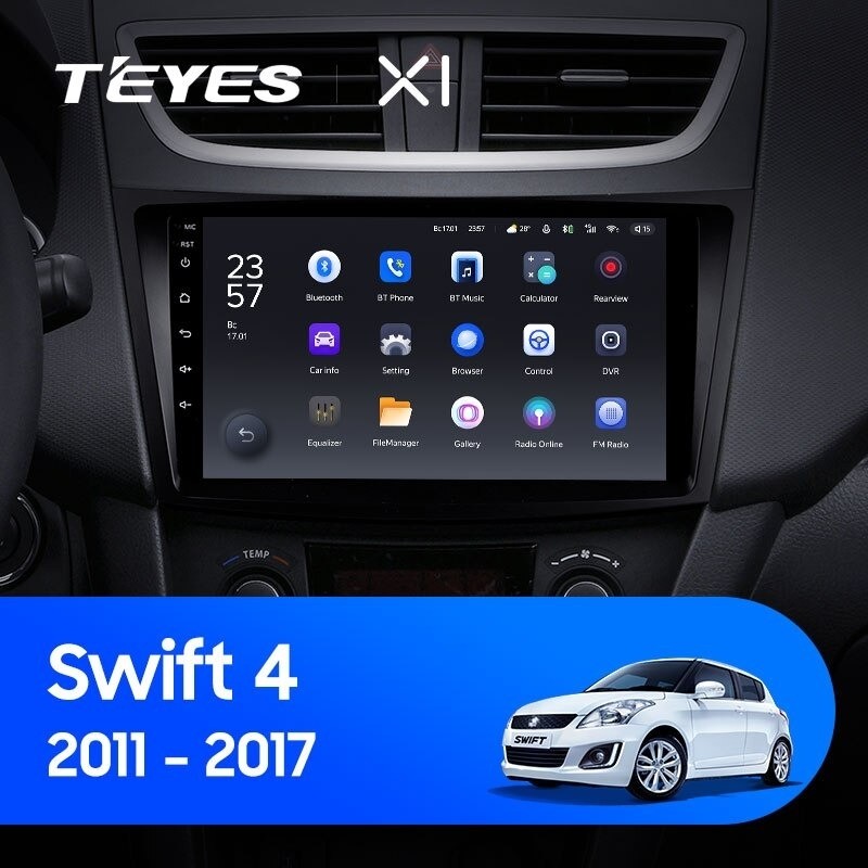 Штатная магнитола Teyes X1 4G 232 Suzuki Swift 4 2011-2017 2590000₽