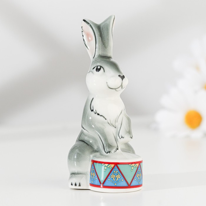 

Фигурка "Заяц с барабаном", 4х5х9 см