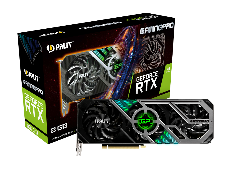 Видеокарта Palit NVIDIA GeForce RTX 3070 Ti GamingPro (NED307T019P2-1046A)