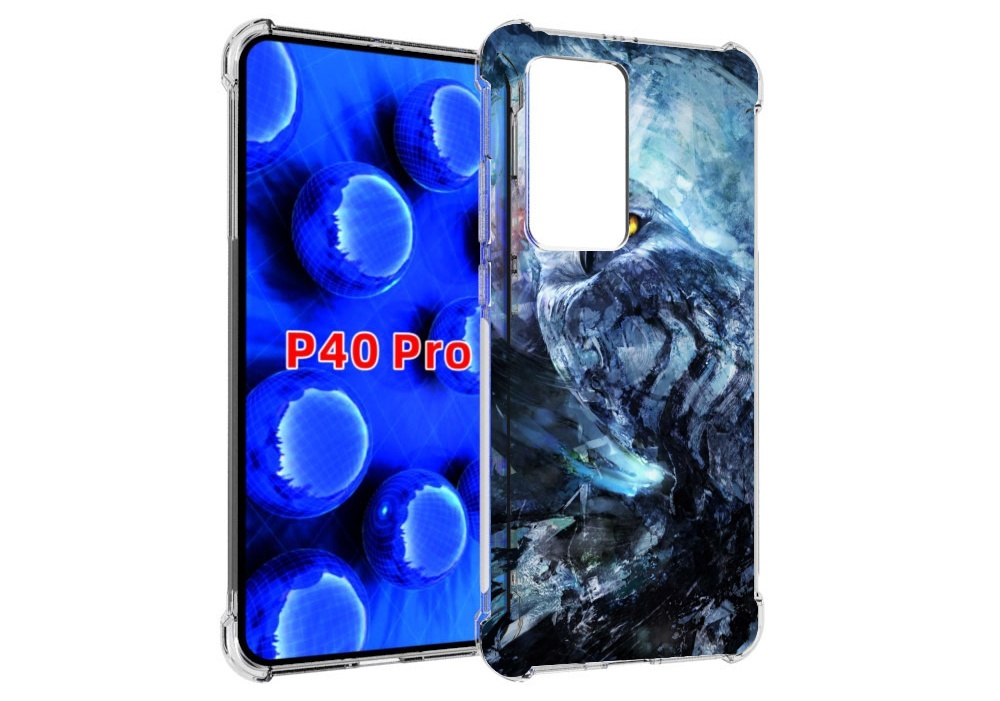 

Чехол MyPads замороженная-сова для Huawei P40 Pro противоударный, Прозрачный, Tocco