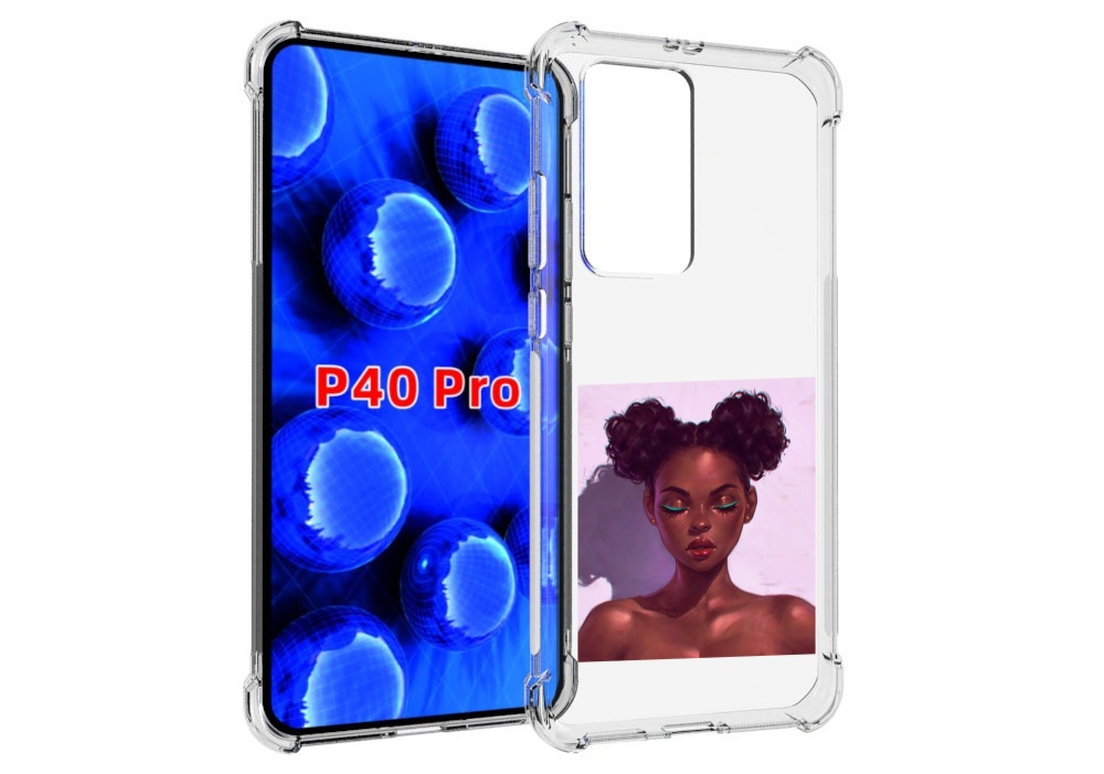 

Чехол MyPads зеленые-стрелки женский для Huawei P40 Pro противоударный, Прозрачный, Tocco