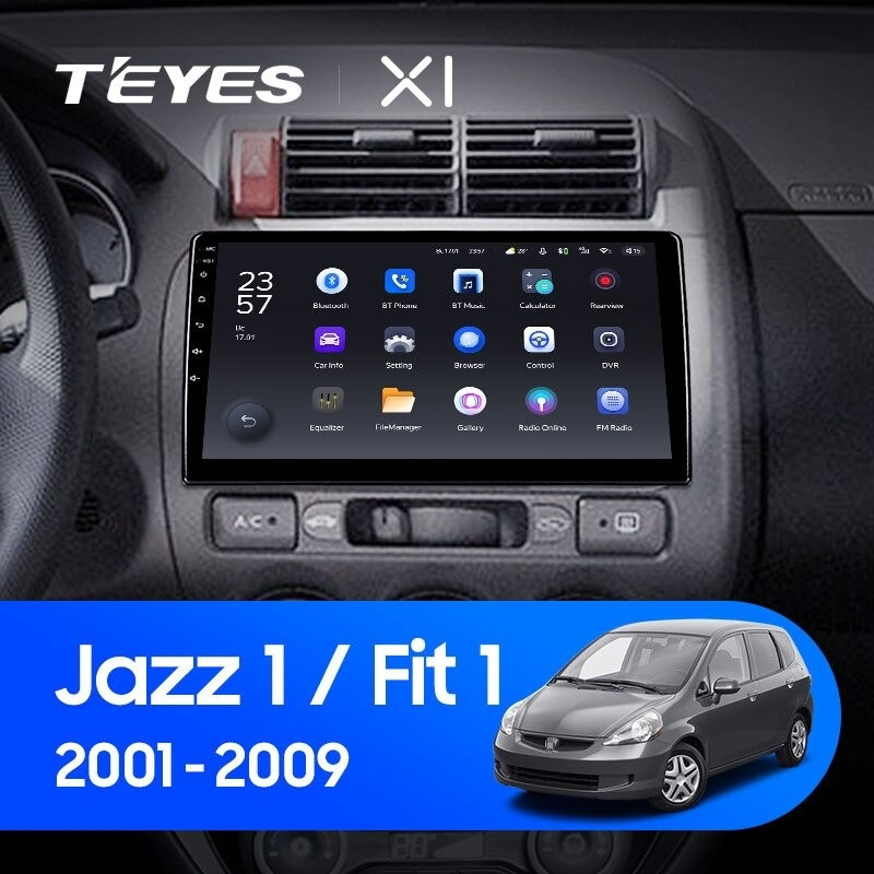 Штатная магнитола Teyes X1 4G 232 Honda Fit 1 2001-2009 2540000₽