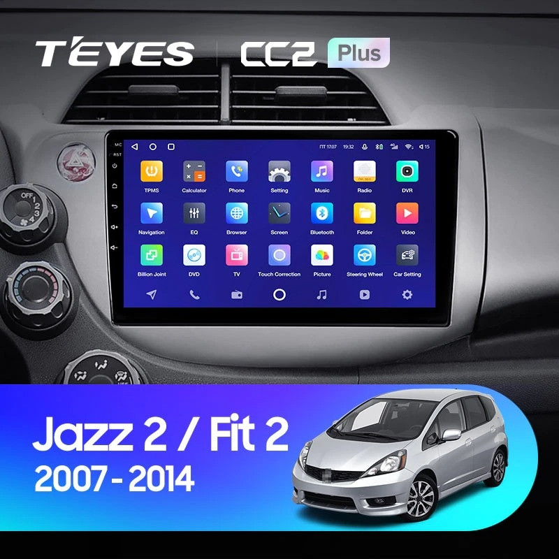 Штатная магнитола Teyes CC2 Plus 464 Honda Fit 2 GE 2007-2014 3330000₽