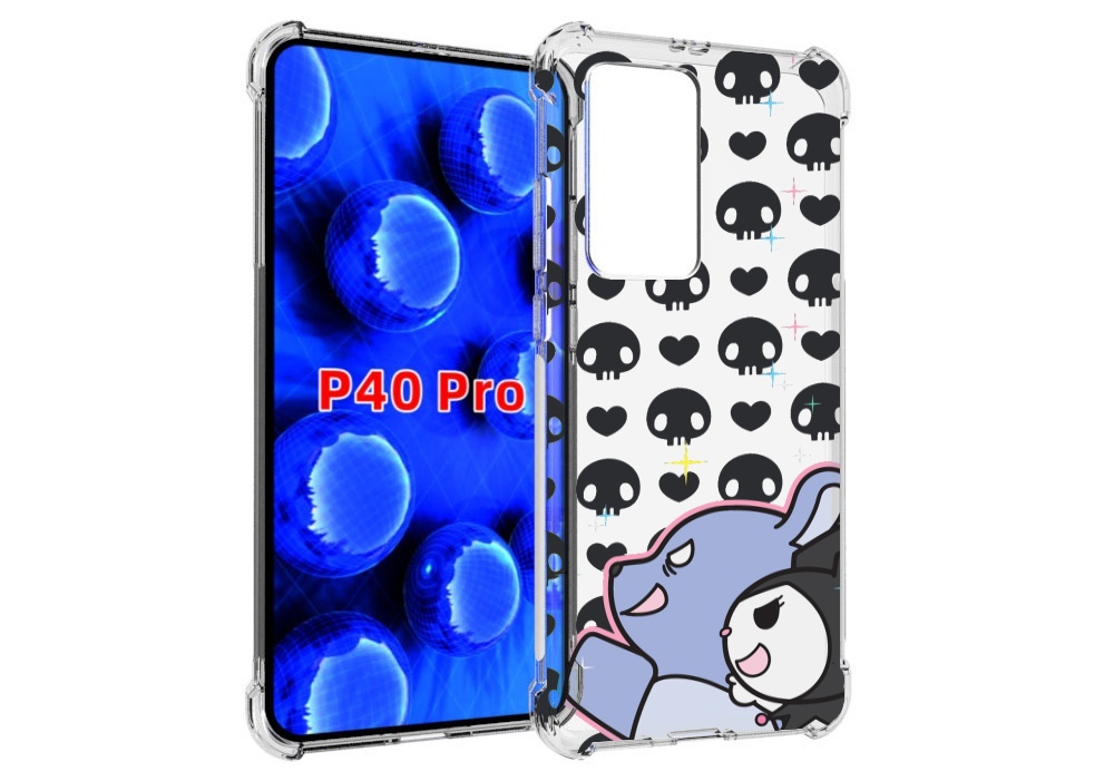 

Чехол MyPads злые-мини-животные детский для Huawei P40 Pro противоударный, Прозрачный, Tocco