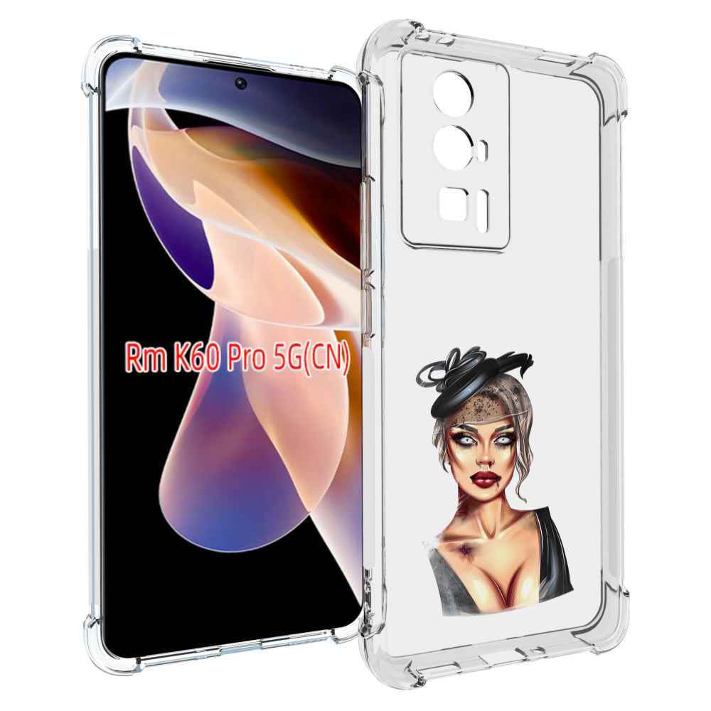 

Чехол MyPads девушка-с-линзами для Xiaomi Redmi K60 Pro, Прозрачный, Tocco