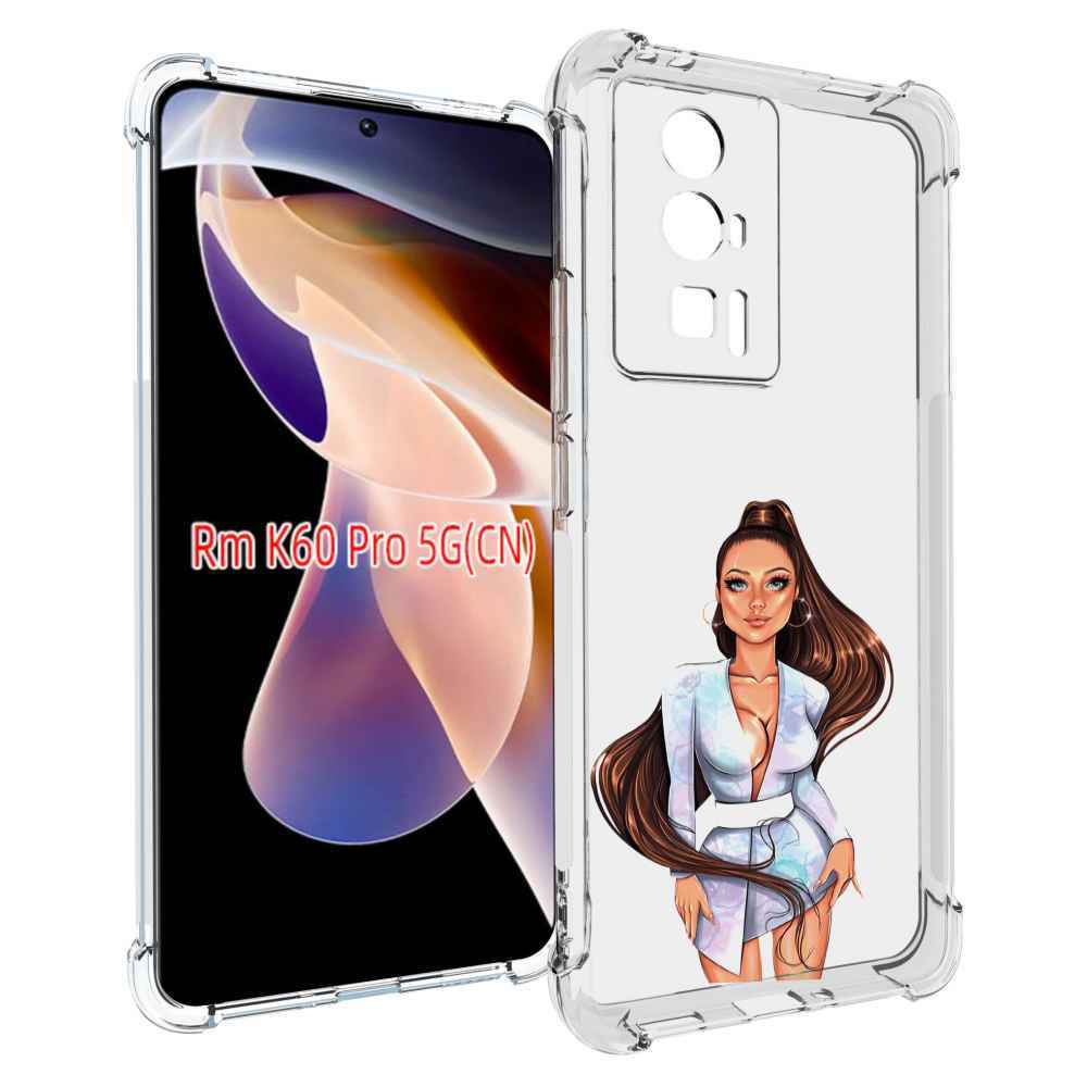 

Чехол MyPads девушка-с-очень-длинными-волосами женский для Xiaomi Redmi K60 Pro, Прозрачный, Tocco
