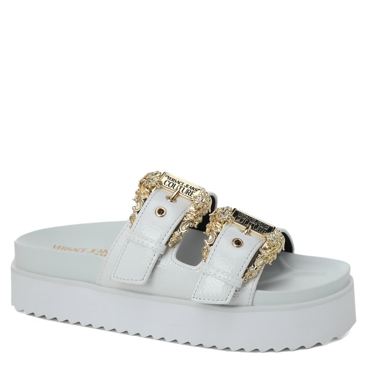 

Шлепанцы женские Versace Jeans Couture 74VA3SM1 белые 40 EU, 74VA3SM1