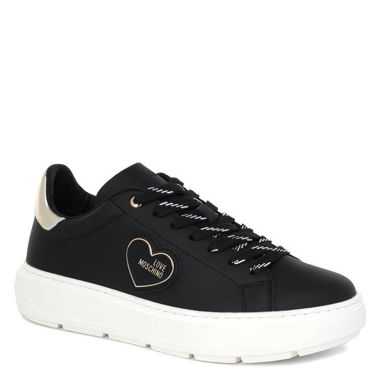 

Кеды женские Love Moschino JA15384G SS23 черные 40 EU, JA15384G SS23