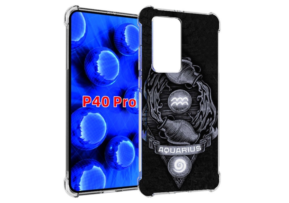 Чехол MyPads знак зодиака водолеи? 6 для Huawei P40 Pro противоударный