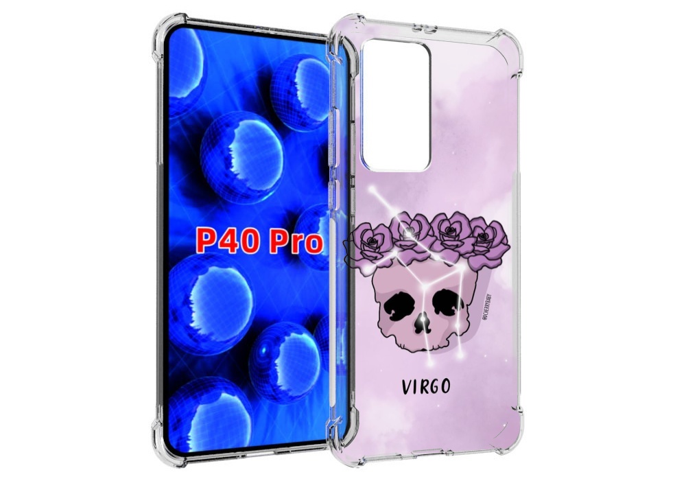 

Чехол MyPads знак зодиака дева 2 для Huawei P40 Pro противоударный, Прозрачный, Tocco