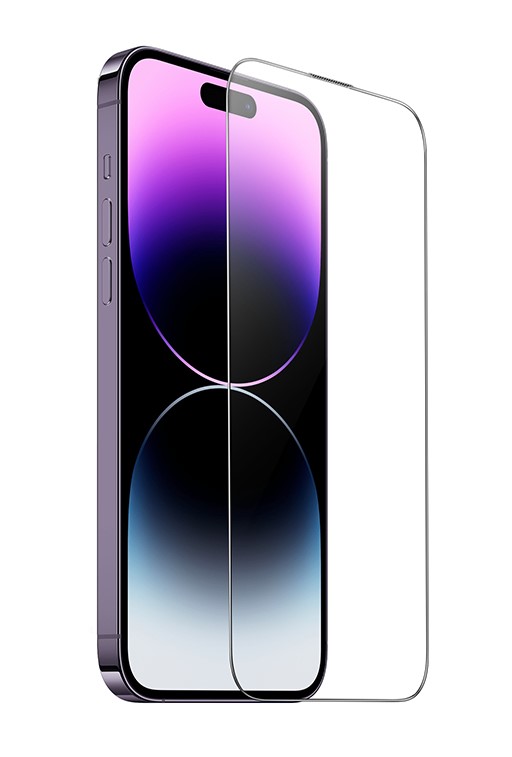 

Защитное стекло на iPhone 14 Pro Max, A34, Hoco, 9D large arc dustproof glass, черное